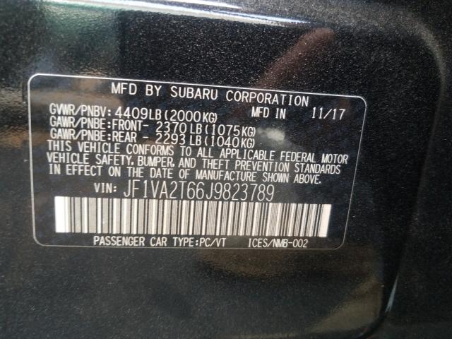 Photo 9 VIN: JF1VA2T66J9823789 - SUBARU WRX 