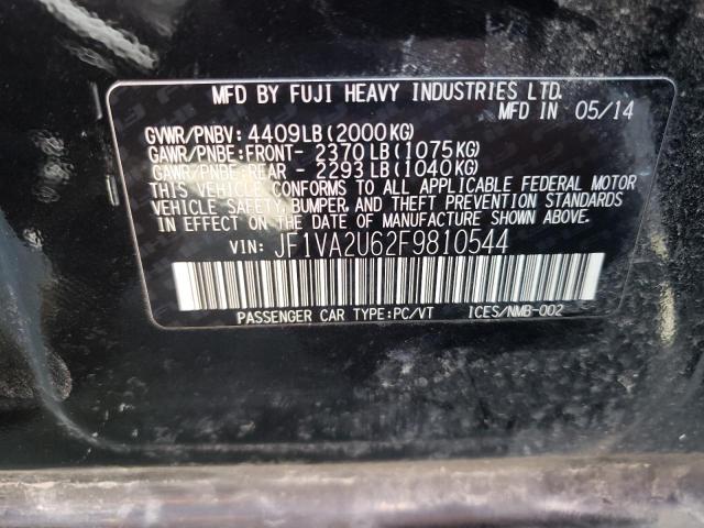 Photo 12 VIN: JF1VA2U62F9810544 - SUBARU WRX STI LI 