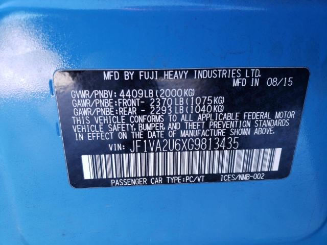 Photo 11 VIN: JF1VA2U6XG9813435 - SUBARU WRX STI LI 