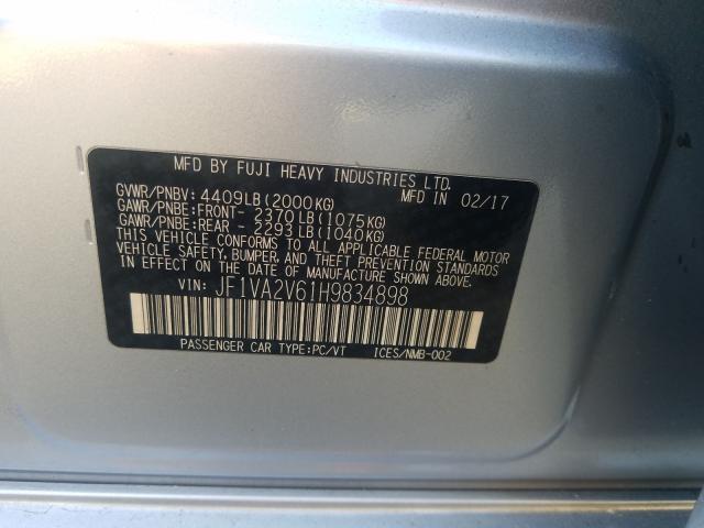 Photo 9 VIN: JF1VA2V61H9834898 - SUBARU WRX STI 