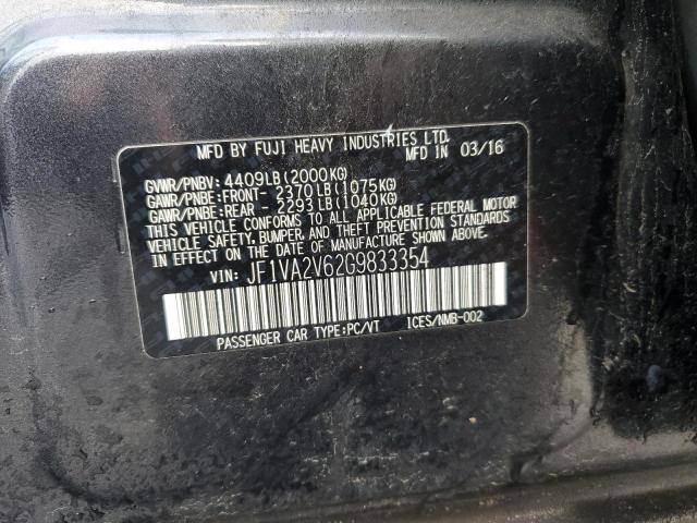 Photo 11 VIN: JF1VA2V62G9833354 - SUBARU WRX 