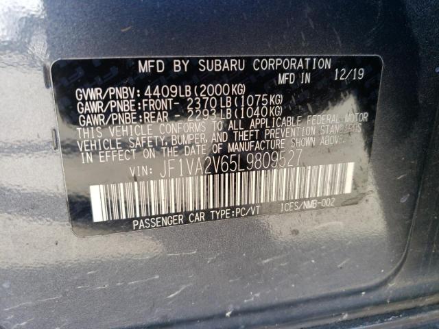 Photo 11 VIN: JF1VA2V65L9809527 - SUBARU WRX STI LI 