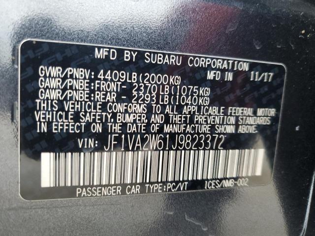 Photo 11 VIN: JF1VA2W61J9823372 - SUBARU WRX STI LI 