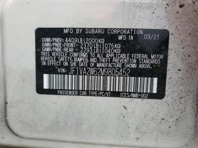 Photo 11 VIN: JF1VA2W62M9805452 - SUBARU WRX STI LI 