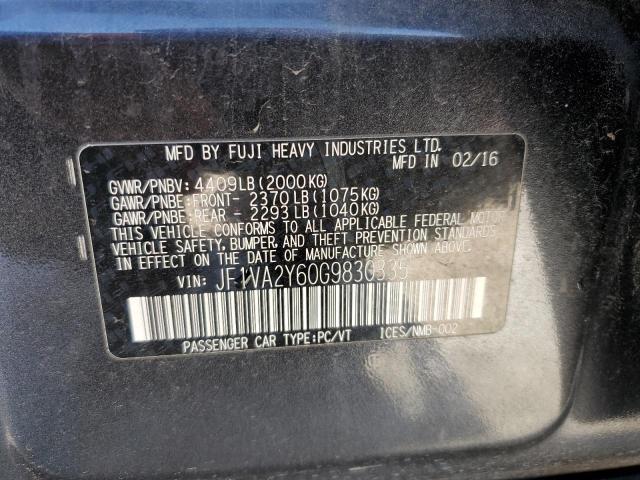 Photo 11 VIN: JF1VA2Y60G9830335 - SUBARU WRX 