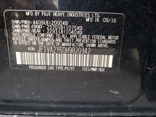 Photo 11 VIN: JF1VA2Y60H9820342 - SUBARU WRX 