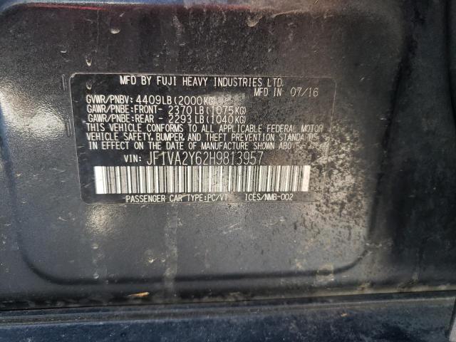 Photo 11 VIN: JF1VA2Y62H9813957 - SUBARU WRX STI LI 