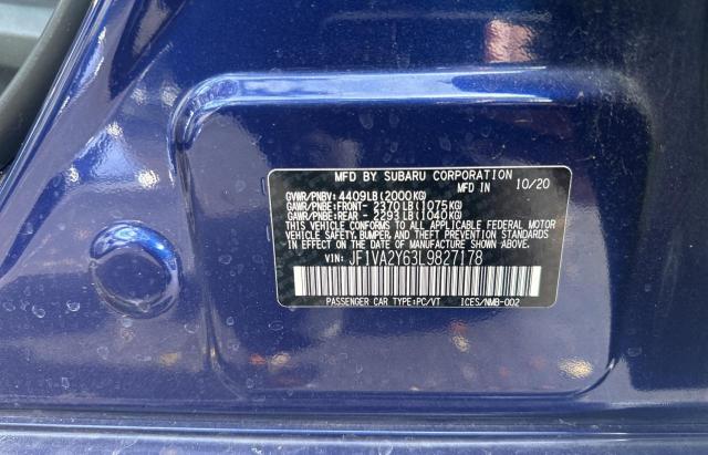 Photo 9 VIN: JF1VA2Y63L9827178 - SUBARU WRX STI LI 