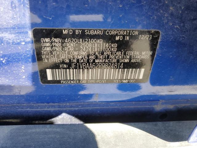 Photo 12 VIN: JF1VBAA62P9824814 - SUBARU WRX 