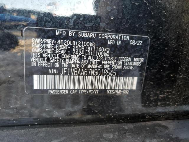 Photo 11 VIN: JF1VBAA67N9018545 - SUBARU WRX 