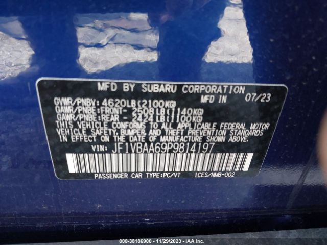 Photo 8 VIN: JF1VBAA69P9814197 - SUBARU WRX 