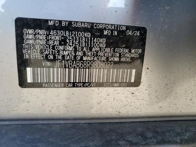 Photo 12 VIN: JF1VBAB68R9808022 - SUBARU WRX 