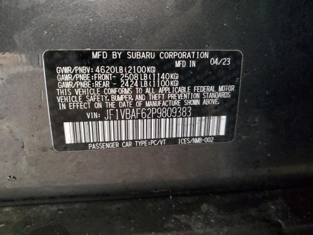 Photo 11 VIN: JF1VBAF62P9809383 - SUBARU WRX 