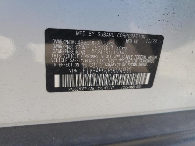 Photo 11 VIN: JF1VBAF64P9824936 - SUBARU WRX PREMIU 