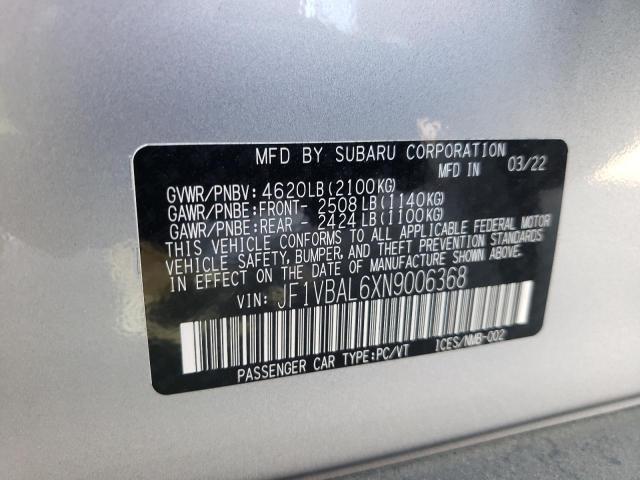 Photo 9 VIN: JF1VBAL6XN9006368 - SUBARU WRX LIMITE 