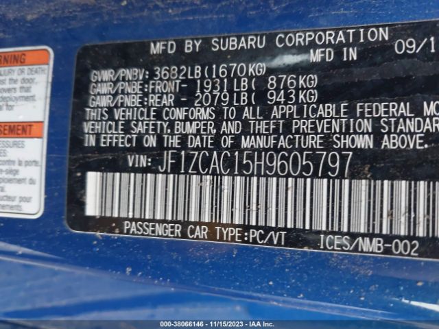 Photo 8 VIN: JF1ZCAC15H9605797 - SUBARU BRZ 