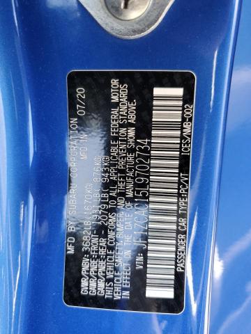 Photo 12 VIN: JF1ZCAC15L9702734 - SUBARU BRZ LIMITE 