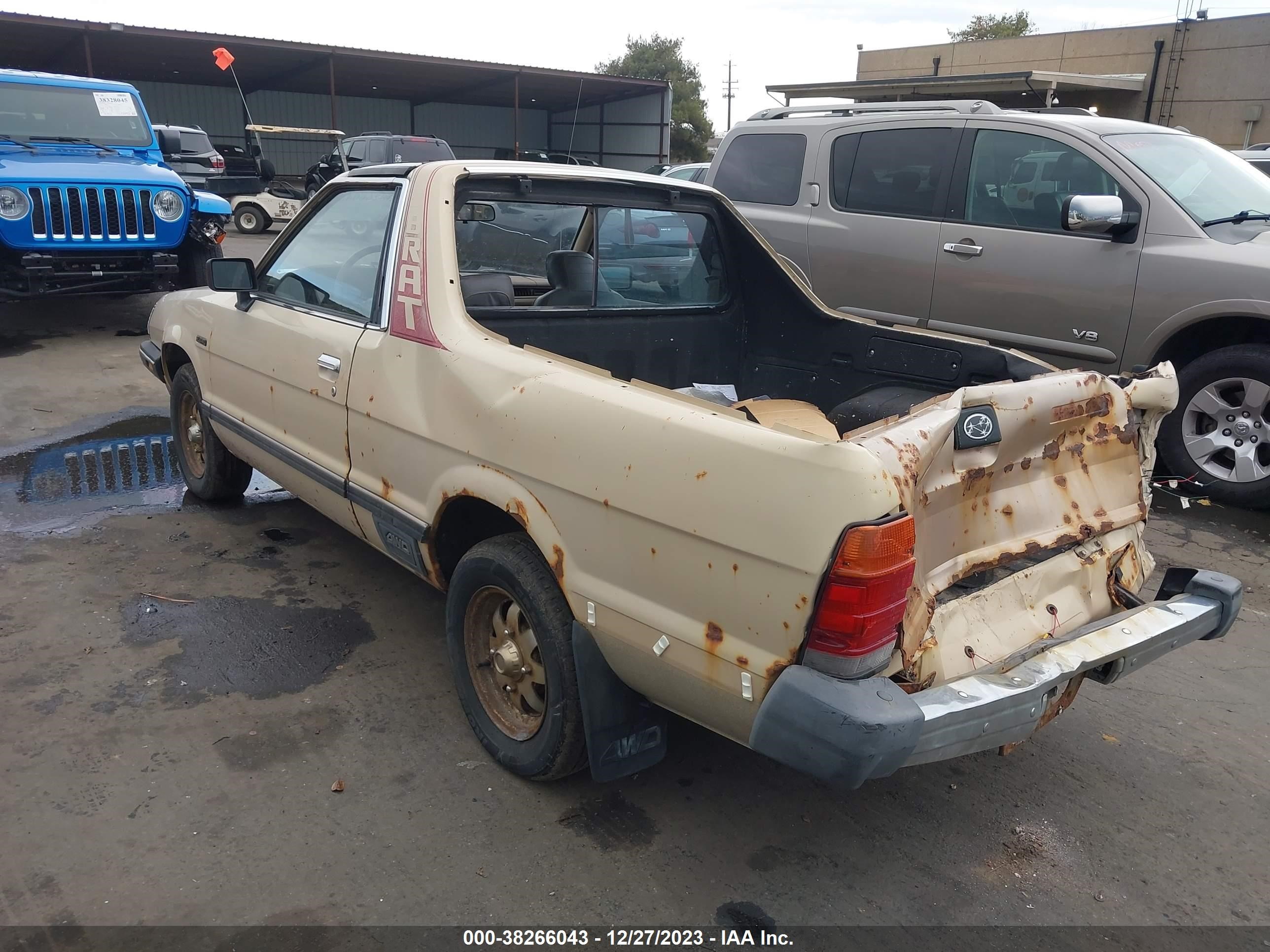 Photo 2 VIN: JF2AT53B0FE502509 - SUBARU BRAT 