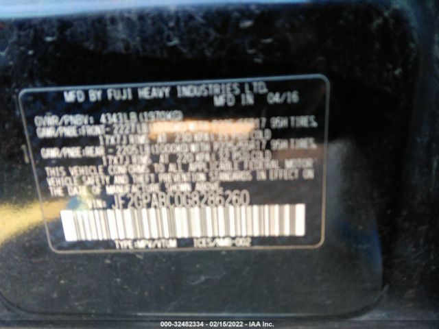 Photo 8 VIN: JF2GPABC0G8286260 - SUBARU CROSSTREK 