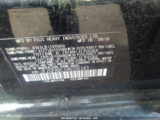 Photo 8 VIN: JF2GPABC1H8206143 - SUBARU CROSSTREK 