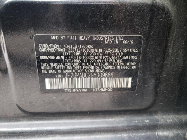 Photo 9 VIN: JF2GPABC2G8309666 - SUBARU CROSSTREK 