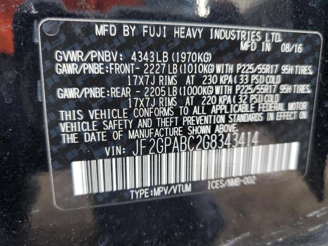 Photo 11 VIN: JF2GPABC2G8343414 - SUBARU CROSSTREK 