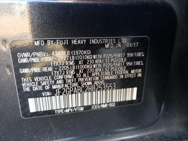 Photo 9 VIN: JF2GPABC2H8253553 - SUBARU CROSSTREK 