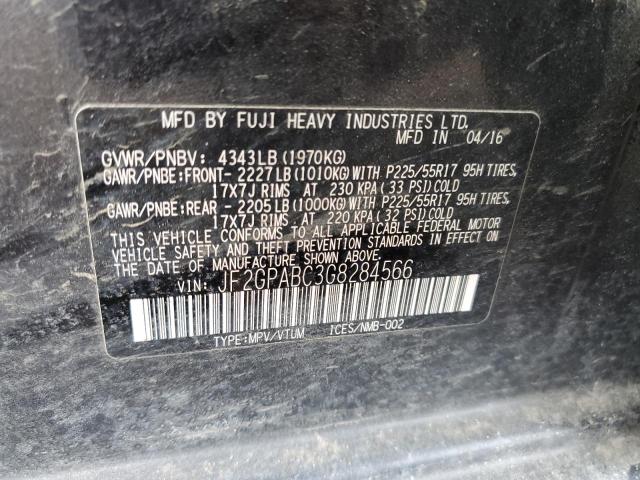 Photo 11 VIN: JF2GPABC3G8284566 - SUBARU CROSSTREK 