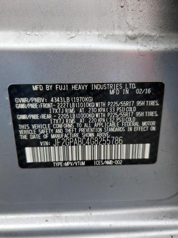 Photo 11 VIN: JF2GPABC4G8255786 - SUBARU CROSSTREK 