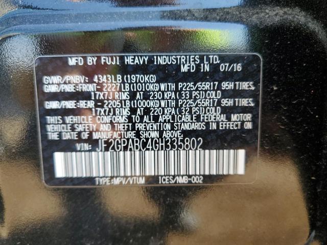 Photo 11 VIN: JF2GPABC4GH335802 - SUBARU CROSSTREK 