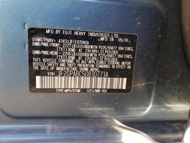 Photo 12 VIN: JF2GPABC5G8307734 - SUBARU CROSSTREK 