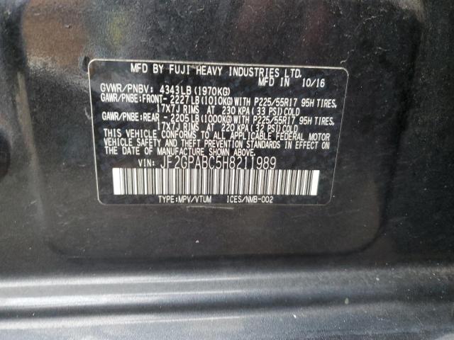 Photo 11 VIN: JF2GPABC5H8211989 - SUBARU CROSSTREK 