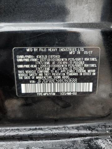 Photo 12 VIN: JF2GPABC5HH260688 - SUBARU CROSSTREK 