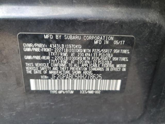 Photo 11 VIN: JF2GPABC5HH278625 - SUBARU CROSSTREK 