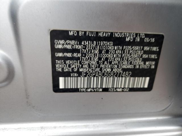 Photo 11 VIN: JF2GPABC6G8277482 - SUBARU CROSSTREK 