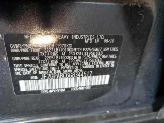 Photo 12 VIN: JF2GPABC6G8344517 - SUBARU CROSSTREK 