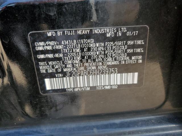 Photo 11 VIN: JF2GPABC6HH239753 - SUBARU CROSSTREK 