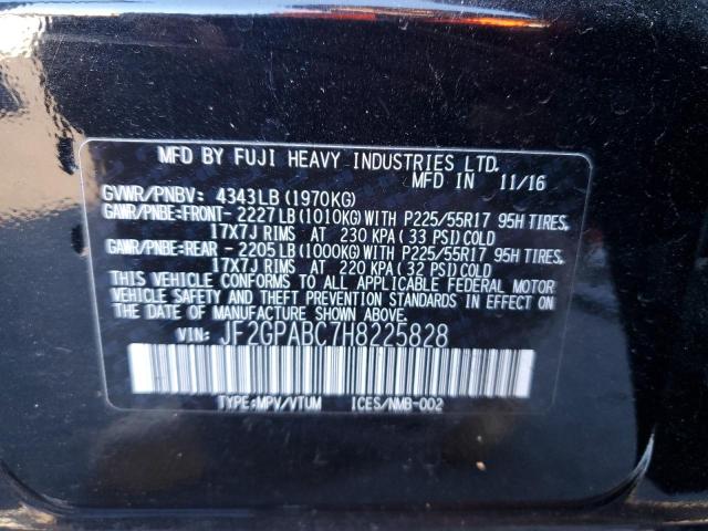 Photo 12 VIN: JF2GPABC7H8225828 - SUBARU CROSSTREK 