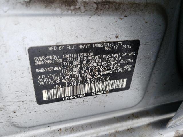 Photo 11 VIN: JF2GPABC8H8215096 - SUBARU CROSSTREK 