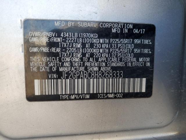 Photo 12 VIN: JF2GPABC8H8268333 - SUBARU CROSSTREK 