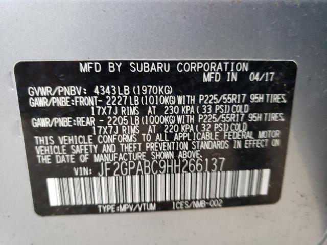 Photo 9 VIN: JF2GPABC9HH266137 - SUBARU CROSSTREK 