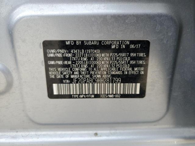 Photo 12 VIN: JF2GPABC9HH281799 - SUBARU CROSSTREK 