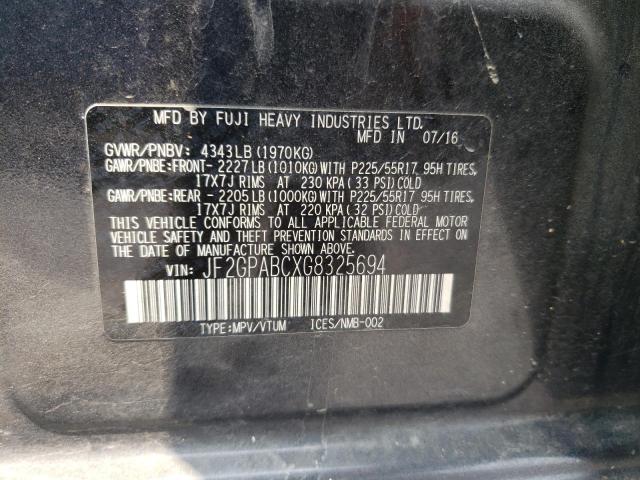 Photo 11 VIN: JF2GPABCXG8325694 - SUBARU CROSSTREK 