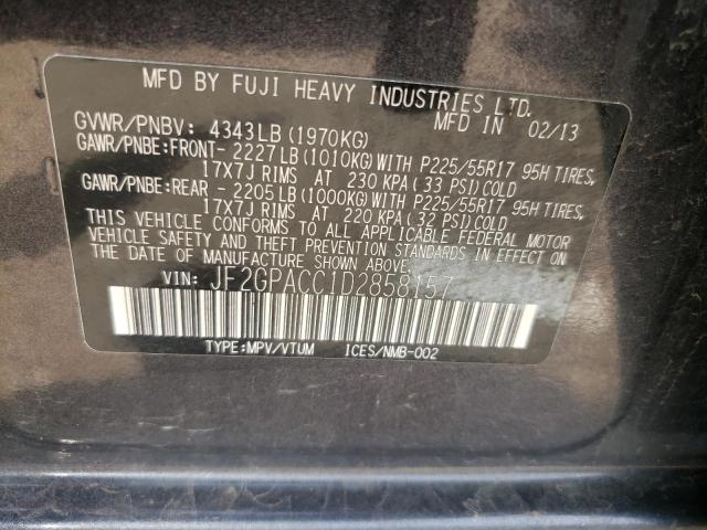 Photo 9 VIN: JF2GPACC1D2858157 - SUBARU XV CROSSTR 