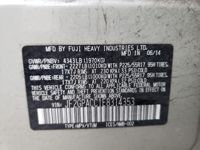 Photo 12 VIN: JF2GPACC1E8314353 - SUBARU XV CROSSTR 