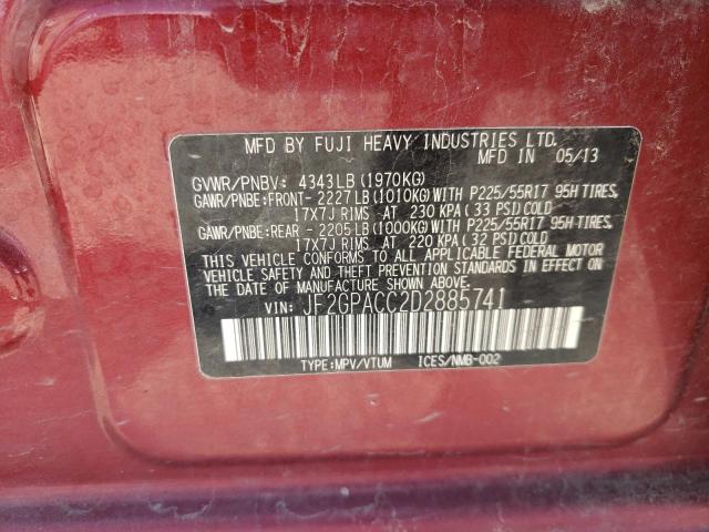 Photo 11 VIN: JF2GPACC2D2885741 - SUBARU XV 