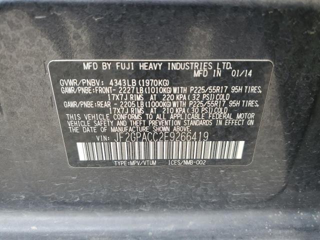 Photo 12 VIN: JF2GPACC2E9266419 - SUBARU XV CROSSTR 