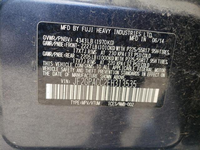 Photo 11 VIN: JF2GPACC2EH313535 - SUBARU XV 