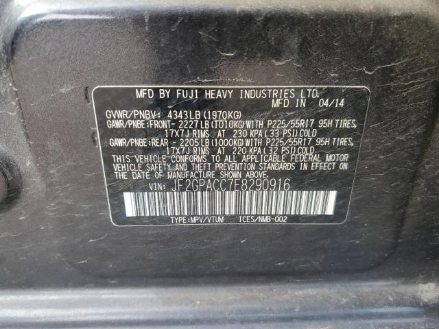 Photo 11 VIN: JF2GPACC7E8290916 - SUBARU XV CROSSTR 