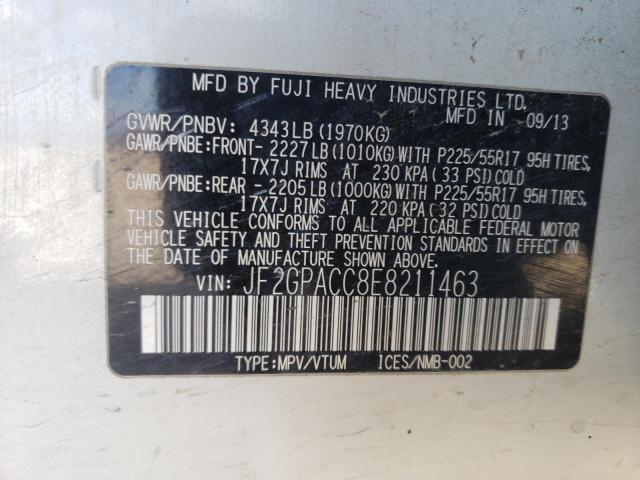 Photo 11 VIN: JF2GPACC8E8211463 - SUBARU XV 